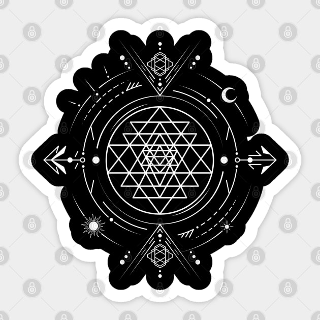 Sri Yantra | Sacred Geometry Sticker by CelestialStudio